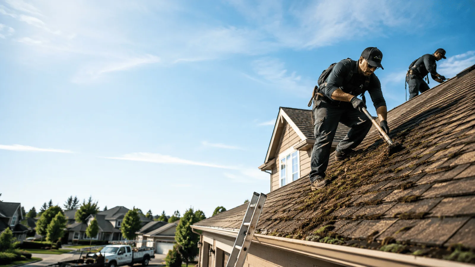 Roof Moss Removal in Heyworth, IL near me